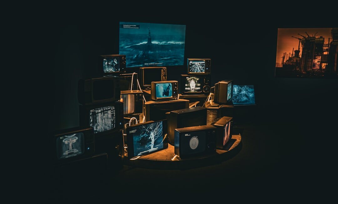 vintage television set