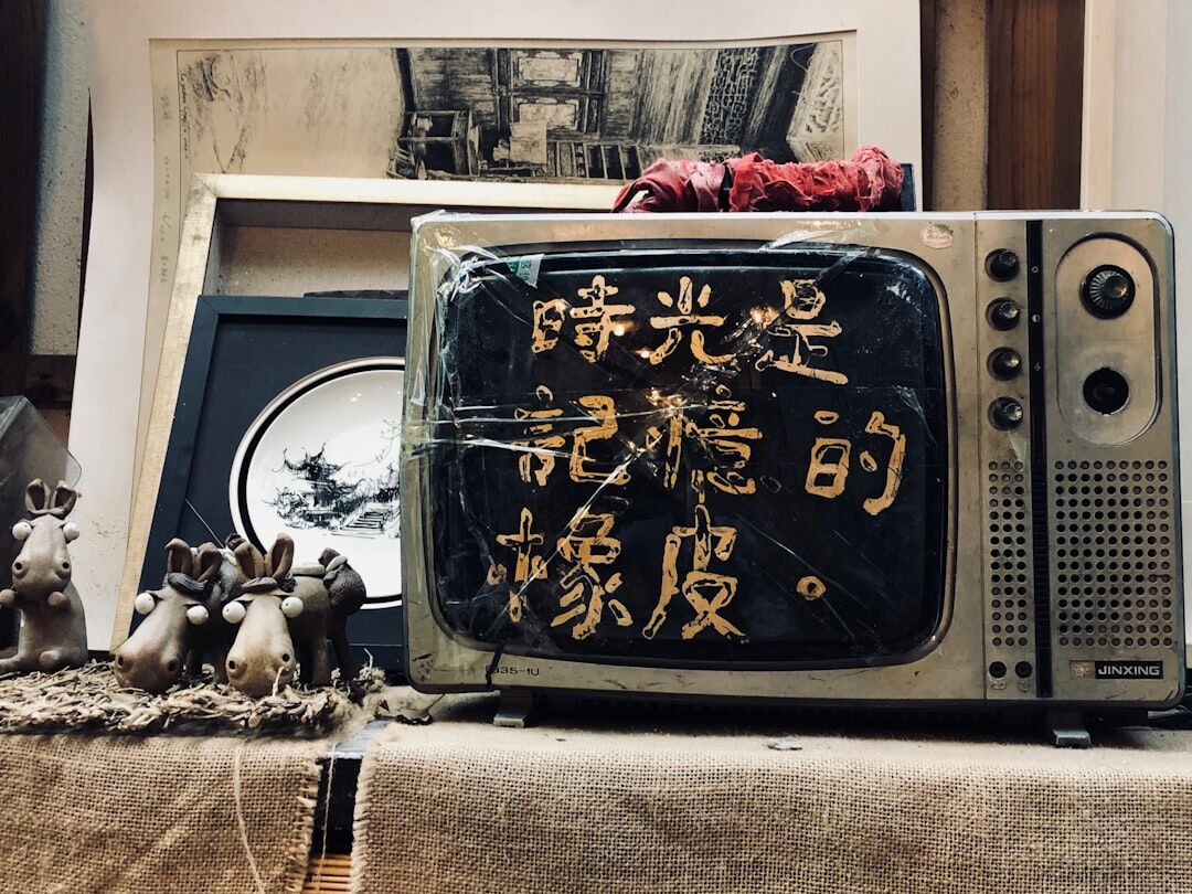 people watching old tv