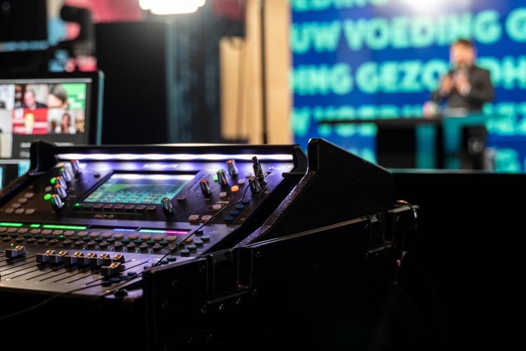 tv host on stage