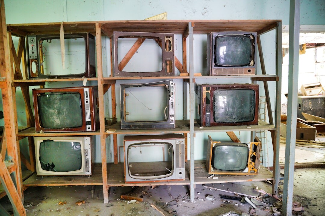 vintage television set